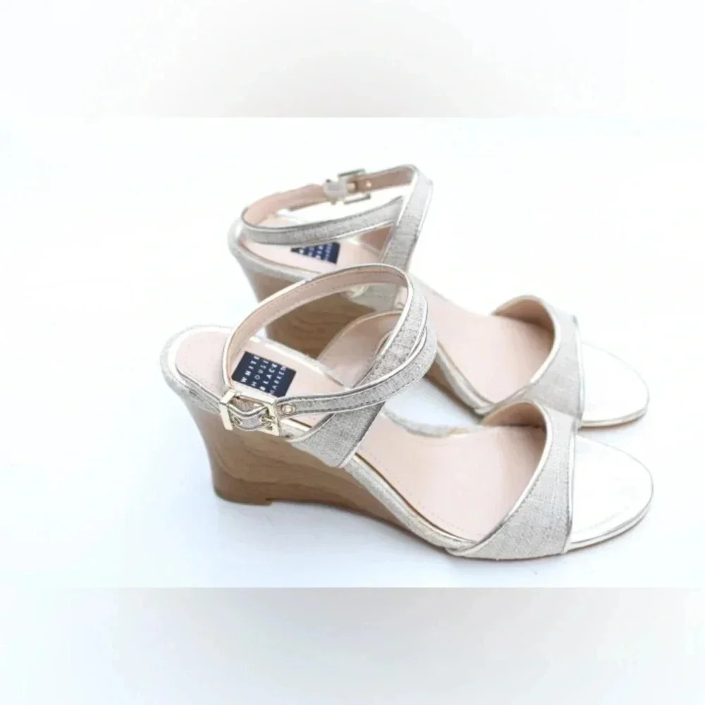 NWOT White House Black Marker wedge sandals